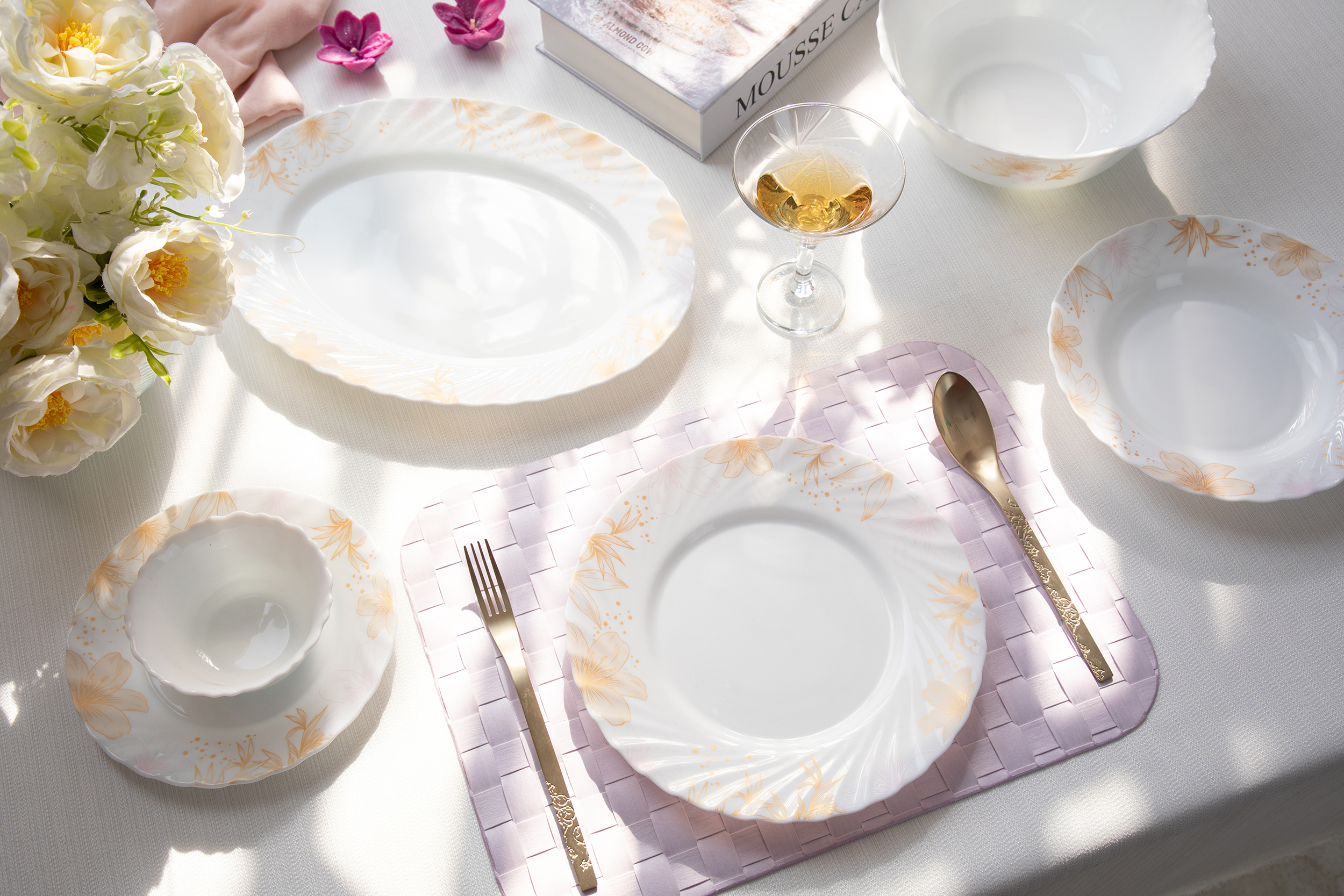 سرویس-غذاخوری-28 پارچه-گلاریس صورتی