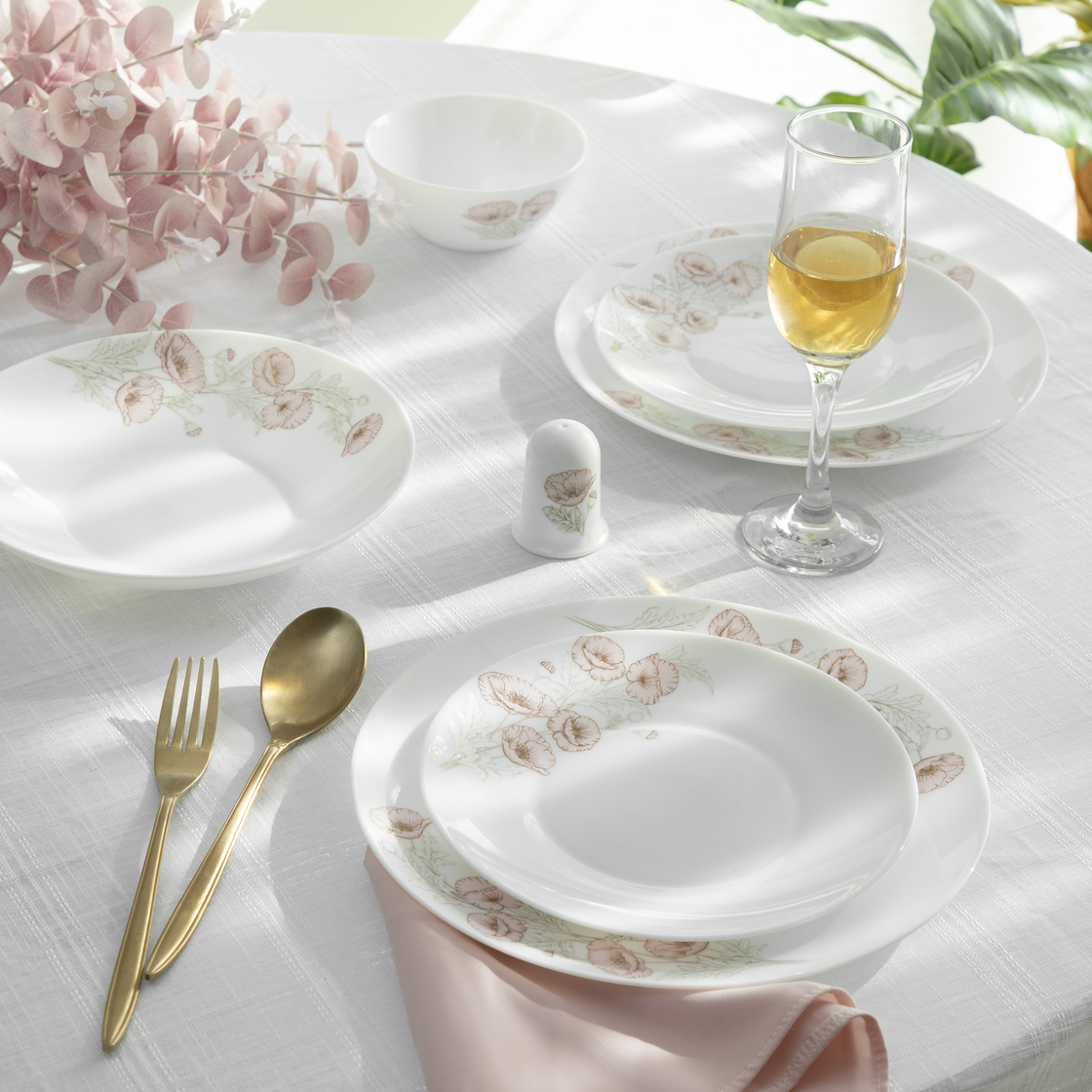 سرویس غذاخوری 49 پارچه بارانا صورتی 536