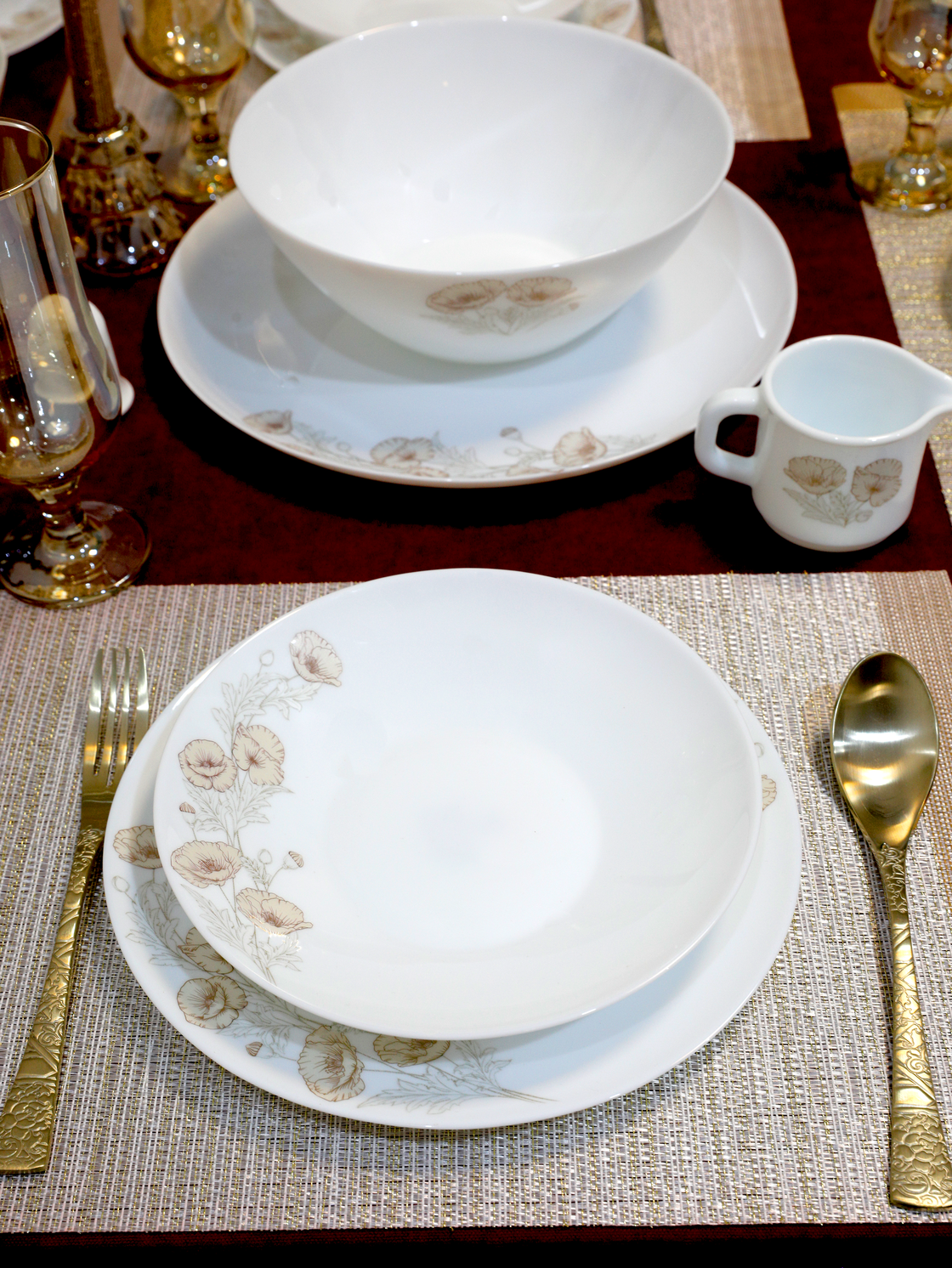 سرویس غذاخوری 49 پارچه بارانا کرم 537