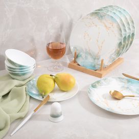 سرویس غذاخوری 28 پارچه اسکای سبز 934