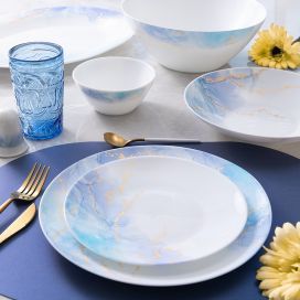 سرویس غذاخوری 28 پارچه اسکای آبی 936