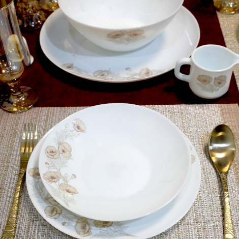 سرویس غذاخوری 49 پارچه بارانا کرم 537